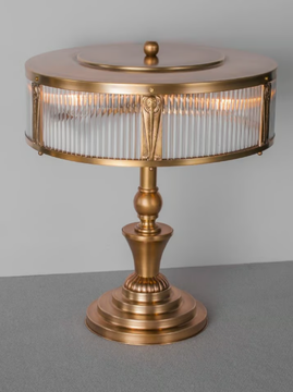 PETITOT IX - Handmade brass table lamp by Patinas Lighting - view 3
